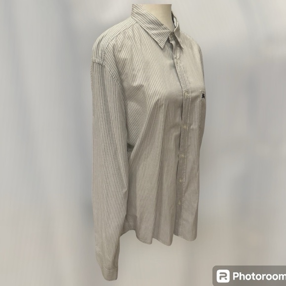 *Authentic* Men’s Burberry Brit Casual Pinstripe Shirt Sz XXL - Picture 6 of 14